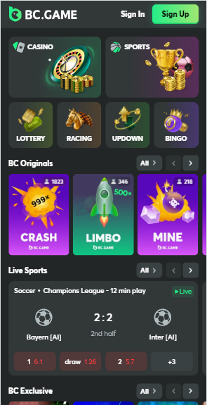 Explore the Future of Gambling with BC.Game Crypto Casino BY